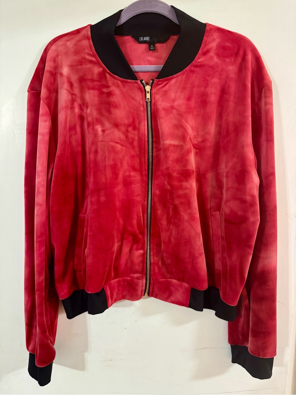 LuLaRoe Elegant Collection Stevie Bomber Jacket – Size XL